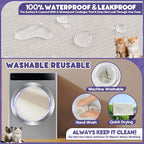 Loiion Cat Scratch Proof Furniture Protector Waterproof Sofa Cover 150"x91" | Pet-Friendly Couch Protector, Anti-Scratch & Anti-Slip Sofa Cover For Cats Dogs Kids, Machine Washable