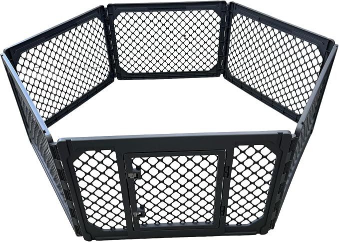 6-Panel Modular Dog and Puppy Playpen, Indoor/Outdoor Pet Enclosure