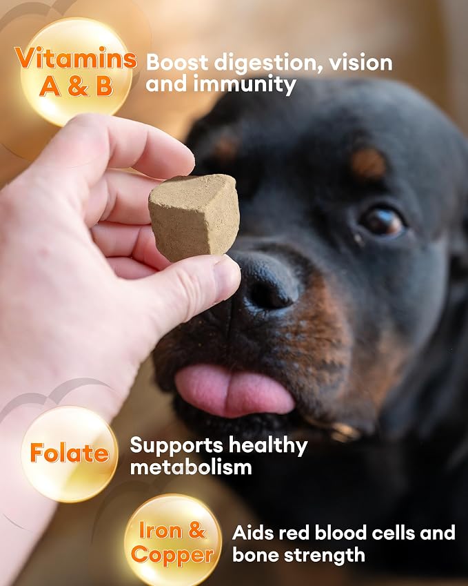Freeze Dried Duck Liver Treats for Dogs & Cats,3.53oz | Single Ingredient, High-Protein, Grain-Free, All-Natural Pet Snack, Resealable Tub, Ideal for Training or Meal Topper