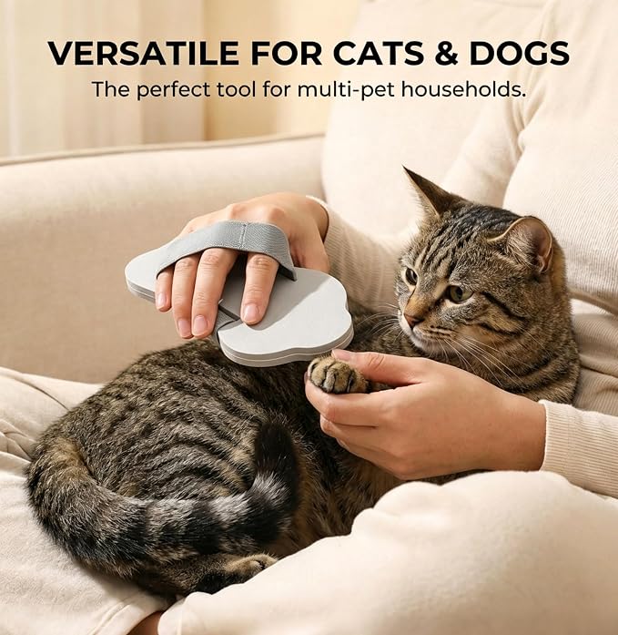 Dog Nail Scratch Board with Hand Strap for Small Medium Large Pets | Portable Non-Slip EVA Dog Nail File Scratcher Board, Stress-Free Silent Nail Grinder Trimming Tool, Lightweight