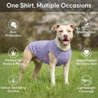 KYEESE 2 Pack Dog Shirts Quick Dry Soft Stretchy Pet T-Shirts with Reflective Label Tank Top Sleeveless Vest Sun Protection Dog Clothes for Small Dogs, Small, Purple+Pink