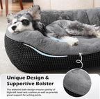 INVENHO Large Dog Beds Large Sized Dog, Washable Orthopedic Warming Soft Sleeping Durable with Anti-Slip Bottom
