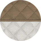PureFit Reversible Quilted Couch Covers for Dogs Loveseat Sofa Cover 54" | Camel/Ivory, Water Resistant Couch Protector, Washable Pet Couch Cover with Non Slip and Elastic Straps For Kids