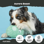 Barkbox Aurora Beast Super Chewer Dog Toy for Aggressive Chewers, Durable Natural Rubber with Soft Exterior Built for Tough Play and Long-Lasting Fun | for Aggressive Chewers, Durable Natural Rubber with Soft Exterior Built for Tough Play and Long-Last...