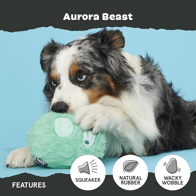 Barkbox Aurora Beast Super Chewer Dog Toy for Aggressive Chewers, Durable Natural Rubber with Soft Exterior Built for Tough Play and Long-Lasting Fun | for Aggressive Chewers, Durable Natural Rubber with Soft Exterior Built for Tough Play and Long-Last...