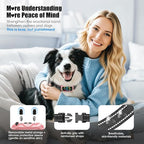 Smart AI Bark Collar for Large Medium Small Dogs, Anti Barking Device with 5 Training Modes, Exclusive Forced Bark-Stopping, Rechargeable IP67 Waterproof Bark Collar with 5 Sensitivity (Pink)