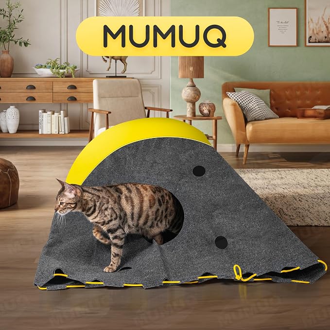 Cat Play Bag Collapsible Cat Activity Center Mat Play Rug | Cats Activity Adventure Carpet Cats Tunnel Bags Drill Sleeping Bag Crinkle Bags for Indoor