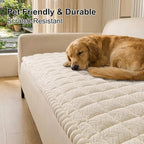 Smiry Couch Cover for Dogs, Non Slip Fuzzy Pet Sofa Covers Washable | Sofa Slipcovers for 3 Cushion Couch, Soft Thick Furniture Protector for Cats Dogs, Against Fur, Dirt, Scratch (27.6"x88")
