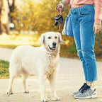 Talltalk 2 Pieces Dog Treat Pouch Pet Dog Poop Holder Dispenser Outdoor Carrier Waste Zipper Pouch with Metal Button for Most Leash(Pink,Grey)