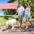 Upgraded 16 Ft Retractable Dog Leash with Chew Proof Cable - Pink | Heavy Duty Dog Leash with Poop Bag Dispenser for Small Medium Large Dogs up to 120lbs, 360° No Tangle, One-Handed Brake