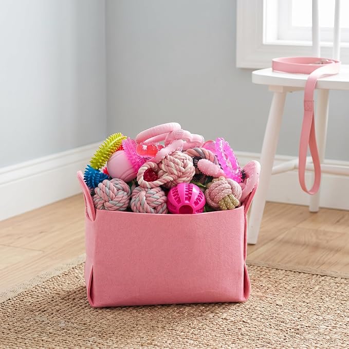 20 Pack Puppy Teething Chew Toys for Small Dogs, Bulk Dog Toys for Puppies | Pink Rubber Rings, Ropes & Balls, Puppy Teething & Dental Care, Relieves Puppy Boredom, Stops Destructive Chewing