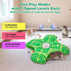 Interactive Cat Toys for Indoor Cats,Automatic Kitten Tunnel Toys | Rechargeable Touch Activated, Hide and Seek Design, Colorful Fluffy Tail & Butterfly, Cat Enrichment Toy for Bored Cats