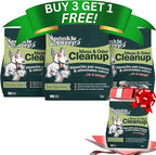 Sprinkle & Sweep: Pet Mess & Odor Cleanup - 4 Pack, 15oz Bags - Dog Accident Clumping Powder, Remove Pee-Poo-Vomit From Hard Surfaces, Ultra-Absorbent