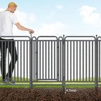 Thickened Dog Playpen Foldable Metal Yard Fence32/43inch Compact Portable Animal Barrier Fence for Indoor Outdoor (16 Panels, 43 inch)