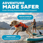 Outward Hound Granby Splash Orange Dog Life Jacket, Large