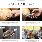 Tweezerman Large Nail Clippers for Pets - Manual Professional Nail Trimmer