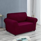 Joccun Stretch Chair Couch Cover,1-Piece Sofa Slipcover Spandex Jacquard Fabric Sofa Covers with Elastic Bottom,Washable Furniture Protector for Dogs,Cats,Kids(Armchair,Burgundy)
