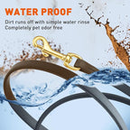 Viper Biothane K9 Working Dog Leash Waterproof Lead for Tracking Training Schutzhund Odor-Proof Long Line with Solid Brass Snap for Puppy Medium and Large Dogs, 10ft Dark Chocolate Brown