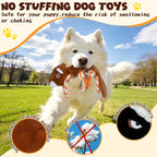 No Stuffing Rope 2-Pack Dog Toys, Chew Toys for Medium, Large Pets | Rope Design Perfect for Interactive Tug of War, Durable Plush Toy for Teething, Indoor Outdoor Play to Keep Puppy Busy