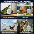 2026 Upgraded 2K Aquarium & Terrarium Pet Camera, Close-Focus Lens for Fish, Lizard & Reptiles, Easy Install, 5GHz Dual-Band WiFi, 24/7 Full Color Night Vision, Loop Recording, Motion Detection