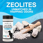 Nonscents Cat litter Deodorizer - Odor Eliminator - 4 Pack | Extends Litter Lifespan, Reduces scooping, Fragrance-free, Unscented, Odor Neutralization, Long-lasting, Non-toxic