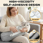 Cat Grooming Wrap, Self Adhesive Cats Anti-Escape Wrap, (6-10lbs) | Anti-Scratch Burrito Restraint Blanket, for Cutting Nails, Calming Cat Swaddle Wrap for Medicine Ear Cleaning, Dental Care