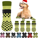 Anti Slip Dog Socks to Prevent Licking Paws, Dog Shoes for Hot/Cold Pavement, Dog Boots on Hardwood Floors, Traction Control Dog Booties & Paw Protectors for Small Medium Large Senior Dogs