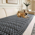 Couch Cover for Dogs Washable,Non Slip Fuzzy Durable Pet Friendly Cozy | Soft Slipcovers for 3 Cushion Sofa Cover,Plush Thick Protector Fits Mat Bed Leather & Fabric Couches (Grey 27.6"x59")