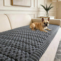 Couch Cover for Dogs Washable,Non Slip Fuzzy Durable Pet Friendly Cozy | Soft Slipcovers for 3 Cushion Sofa Cover,Plush Thick Protector Fits Mat Bed Leather & Fabric Couches (Grey 27.6"x82.7")