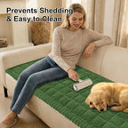 Smiry Couch Cover for Dogs, Non Slip Fuzzy Pet Sofa Covers Washable | Sofa Slipcovers for 3 Cushion Couch, Soft Thick Furniture Protector for Cats Dogs, Against Fur, Dirt, Scratch (43"x82.7")