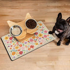 Pet Feeding Mat for Floors Waterproof Dog Mat for Food and Water Absorbent Quick Dry Non Slip mat for Cat Bowls