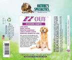 Nature's Specialties EZ Out Deshedding Ultra Concentrated Dog Shampoo for Pets, Makes up to 4 Gallons, Natural Choice for Professional Groomers, Removes Unwanted Hair, Made in USA, 1 Gal