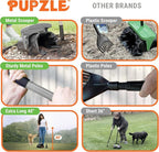 Pupzle Dog Pooper Scooper with Bag Attachment, 40" Long Handle Dog Scooper | Dog Poop Scoop for Yard, Large Capacity Swivel Bin and Rake Pooper Scooper, Lavender Scented Bags for Large Dogs (Grey)
