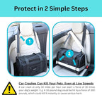 Airline Approved & Crash-Tested Expanable Cat Carrier | 2-in-1 Crash-Tested Small Dog Car Seat & Portable Pet Carrier | CPS Certified for Crash Protection & Safe Pet Travel