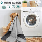 PetAmi Waterproof Couch Cover for Dog Bed Sofa Blanket 52x82 Light Gray | Leakproof Furniture Protector for Pet Cat, Machine Washable Pee Proof Mat for Chair Car Seat, Durable & Anti Slip Backing