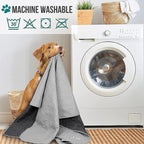 PetAmi Waterproof Couch Cover for Dog Bed Sofa Blanket 102x82 Light Gray