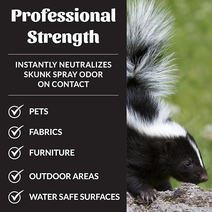 SKOUT'S HONOR Skunk Odor Eliminator for Pets, 32 oz, 2-Pack | Instantly Eliminates Skunk Spray Odor on Pets, Indoor and Outdoor Surfaces, Eco-Friendly Plant-Powered