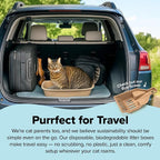 Kitty Sift (Set of 1 Litter Box & 5 Sifting Liners) Disposable Sifting Cat Litter Box Jumbo, 6 Count, Durable and Portable for Travel with Odor Control