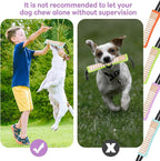 Kacctyen 4 Pack Jute Dog Tug Toys, Tug of war Dog Toy with 2 Strong Handles,11.8" Pillows Dogs Training Equipment for Medium Large Puppy Training Interactive Play,4 Colors (Pastel)