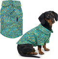 Parisian Pet Tribal Leaves Dog Shirt - Cotton Clothes for Large Dogs - Stylish Tropical Dog Outfit - Lightweight and Soft Puppy Clothes - Trendy Tshirts for Dogs - Comfortable Summer Camp Pet Apparel