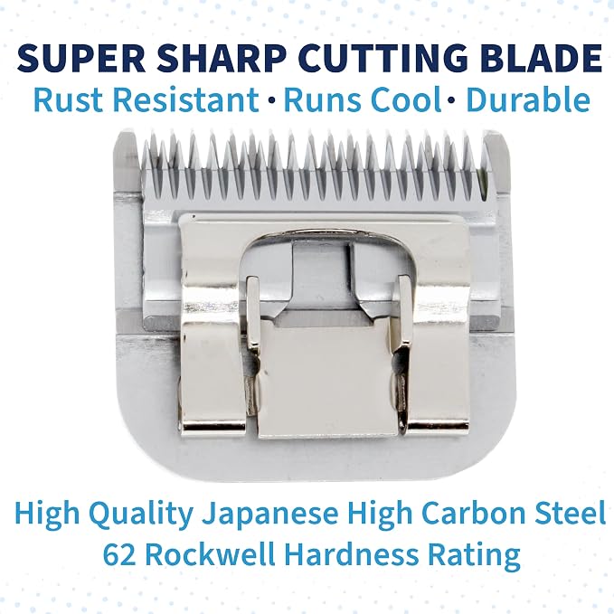 Detachable A Series 30 Blades Cat Clippers Cuts Length 1/50" - 0.5mm Japanese High Carbon Steel Cat Clipper Supplies | Cat Grooming Blade (Compatible A5 Series Clippers for Cats(30C)