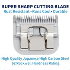 Detachable A Series 30 Blades Cat Clippers Cuts Length 1/50" - 0.5mm Japanese High Carbon Steel Cat Clipper Supplies | Cat Grooming Blade (Compatible A5 Series Clippers for Cats(30C)