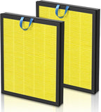 Vital 200S Pet Care Replacement Filter for LEVOIT Vital 200S-P Air Purifier | Vital 200S-RF-PA Efficient Particulate Activated Carbon Filter for Pet Dander, Pet Odors, Smoke, Pollen, 2 Pack, Yellow