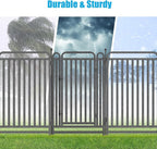 Thickened Dog Playpen Foldable Metal Yard Fence32/43inch Compact Portable Animal Barrier Fence for Indoor Outdoor (16 Panels, 43 inch)