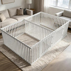 Dog Playpen Expansion Panels 4-Packs, Height 25.6 inch, White