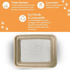 Disposable Litter Boxes (Brown, Large 4-Pack)