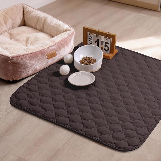 gogobunny 100% Double Sided Waterproof Dog Blanket Soft Pet Bed Cover Reversible Protect Furniture Couch Sofa Car for Puppy Dog Cat (Dark Coffee/Light Coffee, 30x30 Inch (Pack of 1))