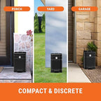 Pupzle Dog Poop Trash Can Outside, 1.3 Gal Outdoor Dog Poop Trash Can | Metal, Waste Container with Pedal, Garbage Poop Bin, Poo Bucket Outdoor with Lid for Backyard Odor Control, 30 Bags