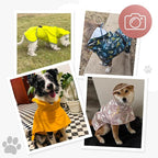 Dog Raincoat,Dog Rain Jacket Poncho with Hood and Leash Hole(Rabbit,3XL) | Windproof,Waterproof,Leash Loop,Adjustable,Rabbit Design
