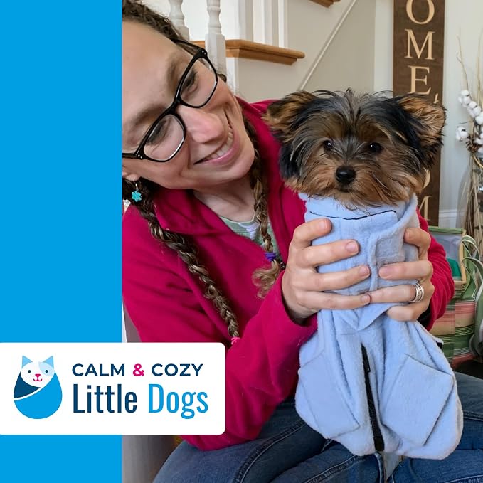 Calm & Cozy® Cat Swaddle Wrap for Anxiety & Handling (Lavender, Medium) | Patented Access Points, Nail Trimming, Grooming, Medication, Vet Visits